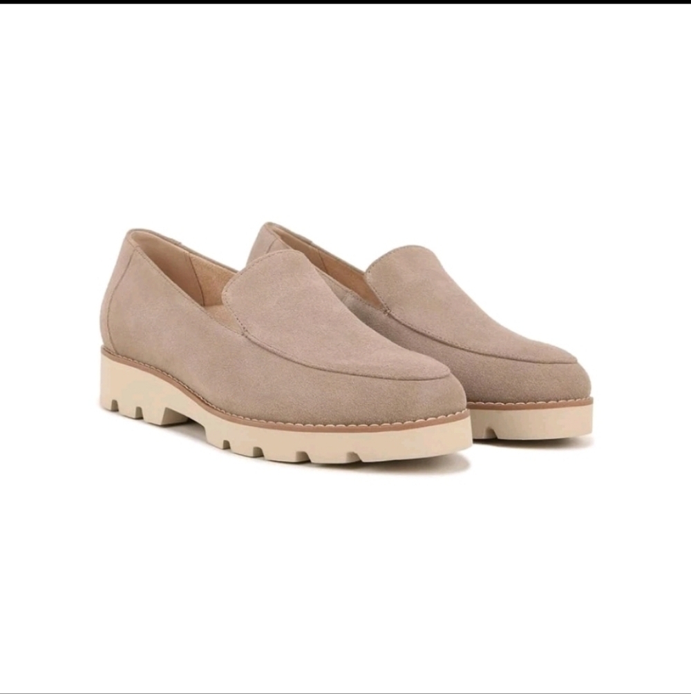 Vionic Women’s Kensley Slip-On Suede Loafers Casual Shoes - Taupe - Picture 2 of 8